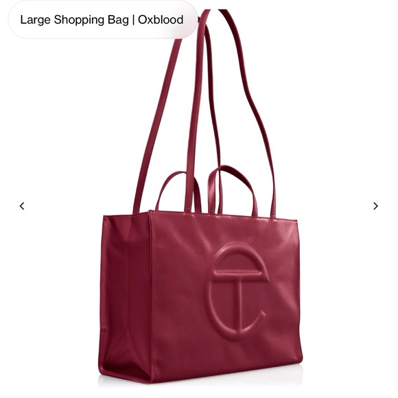 Telfar Handbags - Telfar Burgundy Tote Bag